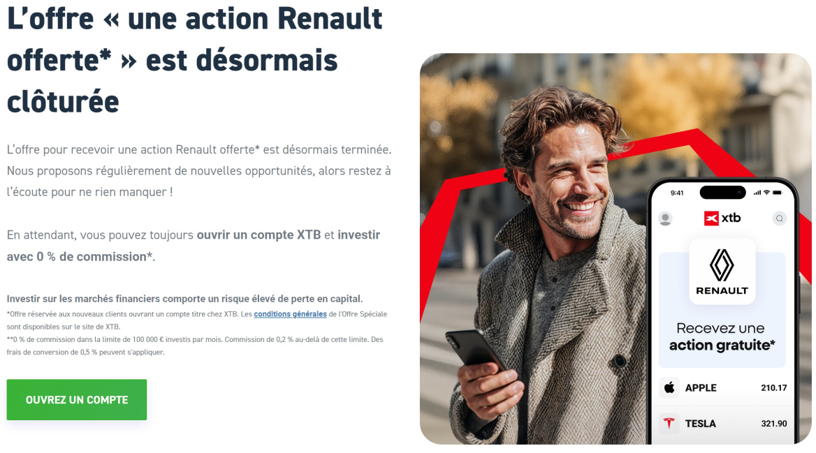 action gratuite XTB